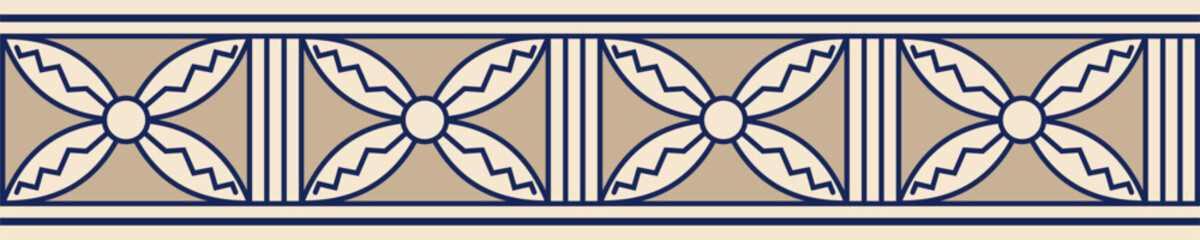 Seamless simple traditional pattern border 