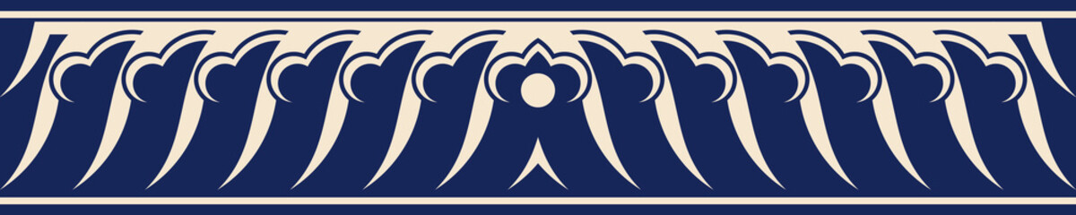 Seamless simple traditional pattern border 