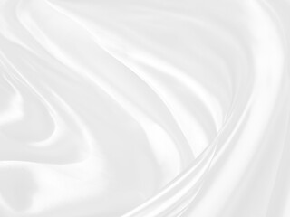Fototapeta na wymiar beauty white abstract smooth curve soft fabric shape decorate fashion textile background