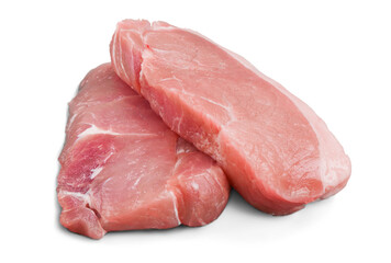 Pork Loin Chops Isolated