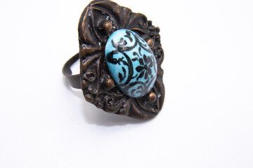 ring with blue gem