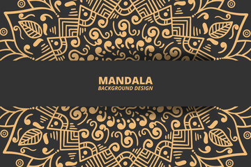 Mandala ornament background design vector