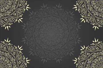 Mandala ornament background design vector