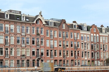 Amsterdam Jacob Catskade Street House Facades View, Netherlands