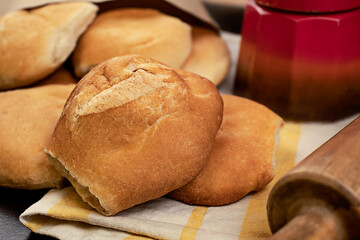 freshly baked homemade bread french