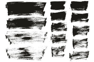Flat Paint Brush Thin Long & Short Background Mix High Detail Abstract Vector Background Mix Set 