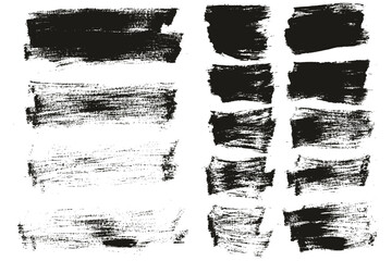 Flat Paint Brush Thin Long & Short Background Mix High Detail Abstract Vector Background Mix Set 