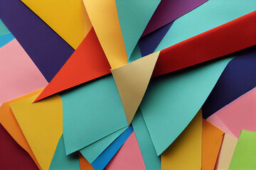 Fototapeta premium The heap of various color papers