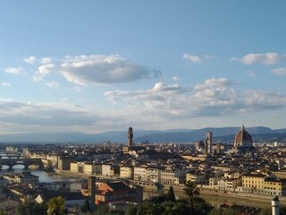 Widok na Florencję z Piazza Michelangelo - obrazy, fototapety, plakaty