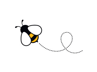 flying bee trajectory