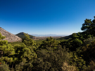 view of the mountains