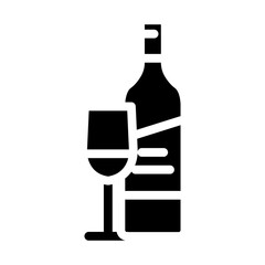 malbec red wine glyph icon vector. malbec red wine sign. isolated symbol illustration