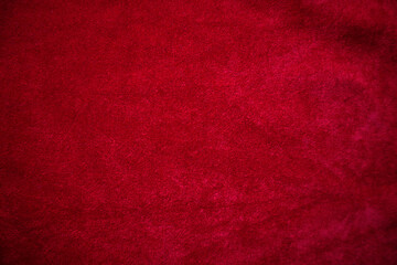 red velvet fabric texture used as background. Empty red fabric background of soft and smooth...