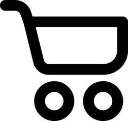 Internet shopping, e-commerce, market  linear symbol