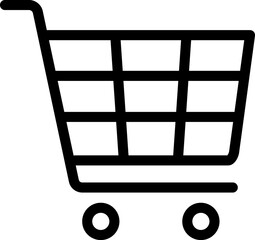 Internet shopping, e-commerce, market  linear symbol