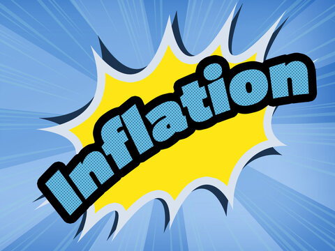 exploding high prices and inflation concept