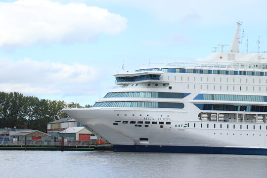 Velsen, the Netherlands - September 25th 2022: Tallink Silja Europa Ferry
