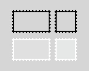 Blank postage stamp vector image