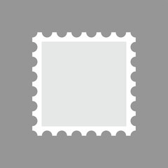 Blank postage stamp vector image
