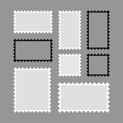 Blank postage stamp vector image