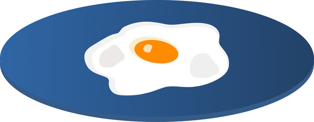 fried egg on a plate