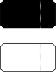 Ticket. Coupon. Tickets or Coupons vector icons. Ticket or Coupon isolated vector illustration