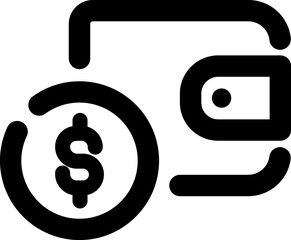 Wallet line icon