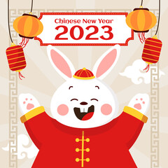 Happy Chinese New Year 2023 Year Of Rabbit