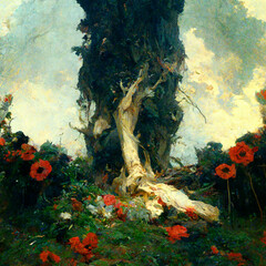 coral reef in aquarium