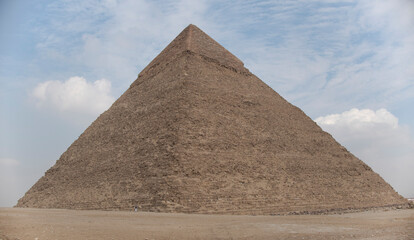 Fototapeta na wymiar Pyramid of Khafre in Cairo, Egypt, Giza