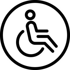 Handicap, wheelchair icon