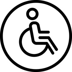 Handicap, wheelchair icon