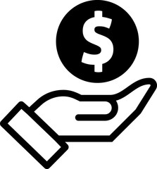 Dollar, money, payment sign