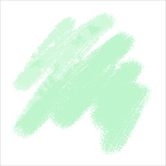 A green delicate cute spot of paint without a background. Vector brushstroke for backgrounds and other designs.