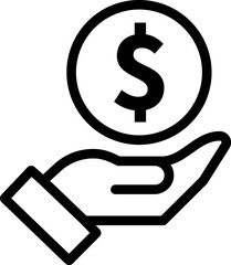 Dollar, money, payment sign