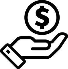 Dollar, money, payment sign