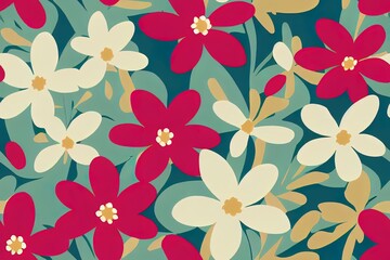 Elegant floral pattern in small colorful flowers. Liberty style. Floral seamless background for fashion prints. Ditsy print on women's dress mockup. Seamless 2d illustrated texture. Spring bouquet.