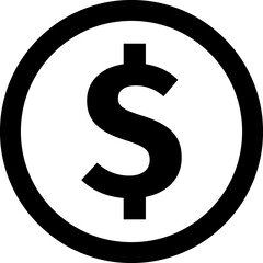 Dollar, money, payment sign