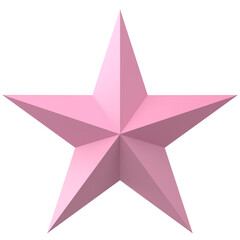 3D star. 3D illustration.