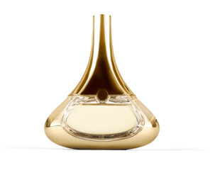 Fototapeta Fashion bottle of perfume isolated on white background obraz