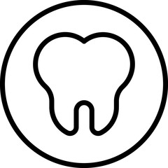 Tooth icon dental clinic