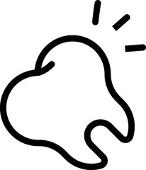 Tooth icon dental clinic