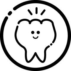 Tooth icon dental clinic