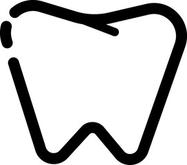 Tooth icon dental clinic