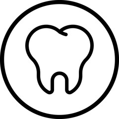 Tooth icon dental clinic