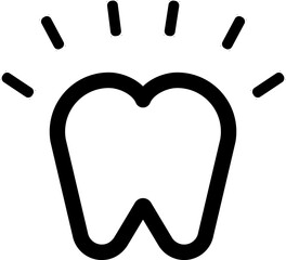 Fototapeta premium Tooth icon dental clinic