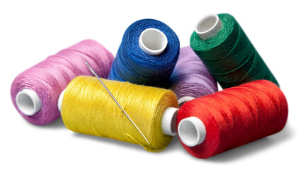 Spools of Thread and Needle