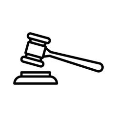 judge gavel icon design vector template