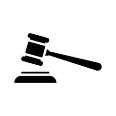 judge gavel icon design vector template