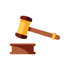 judge gavel icon design vector template